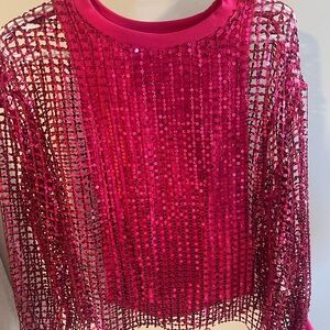 Pilcro bright pink shirt from Anthropologie - NWT